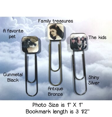 Photo Bookmark Personalized Picture Jumbo Paper Clip Friends for Moms Dads Teens Friends Couples Pet Lovers Gifts - image2